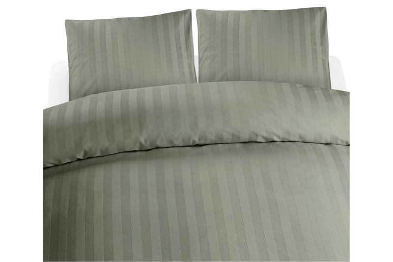 Dynebetræk Dobbelt 3-Dele Satin, Grøn