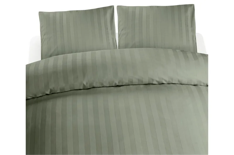 Dynebetræk Dobbelt 3-Dele Satin, Grøn