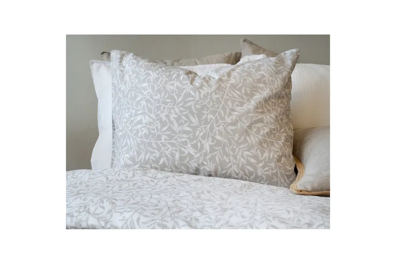 Dynebetræk Enkeltseng 2-Dele Garden - Greige - Tekstiler - Sengetøj - Sengesæt & dynesæt - Dynesæt enkeltseng