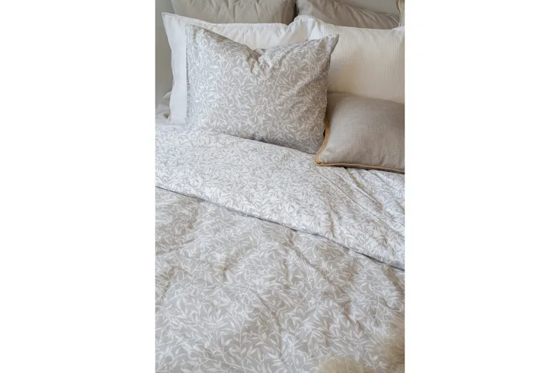 Dynebetræk Enkeltseng 2-Dele Garden - Greige - Tekstiler - Sengetøj - Sengesæt & dynesæt - Dynesæt enkeltseng