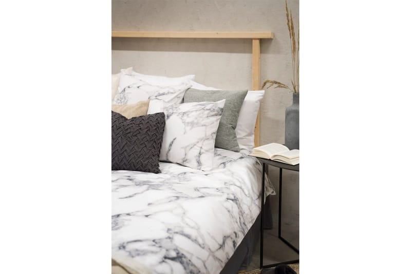Dynebetræk Enkeltseng 2-Dele Marmor Hvid - Marmor - Tekstiler - Sengetøj - Sengesæt & dynesæt - Dynesæt enkeltseng