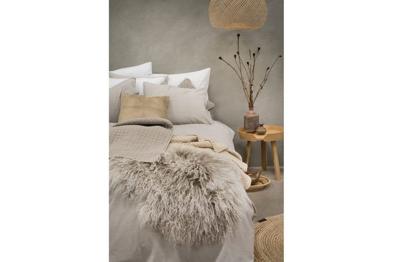 Dynebetræk Enkeltseng 2-Dele Vasket - Greige - Tekstiler - Sengetøj - Sengesæt & dynesæt - Dynesæt enkeltseng