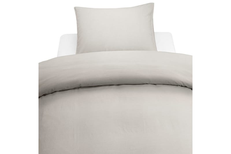 Dynebetræk Enkeltseng 2-Dele Vasket, Greige