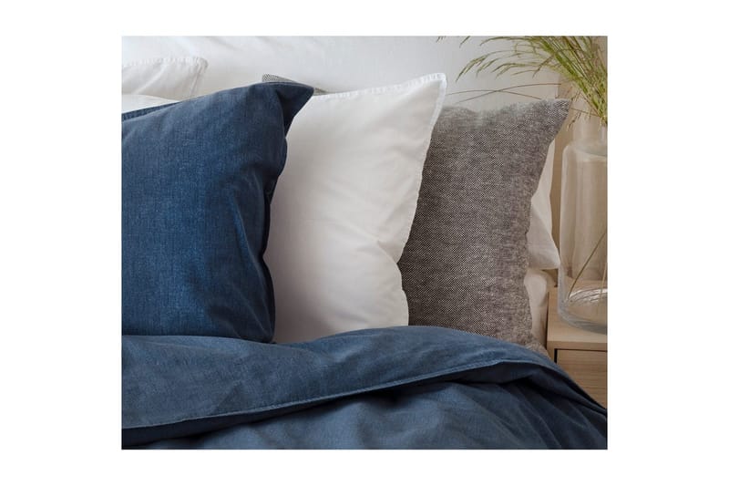 Dynebetræk Enkeltseng 2-Dele Vasket - Marineblå - Tekstiler - Sengetøj - Sengesæt & dynesæt - Dynesæt enkeltseng