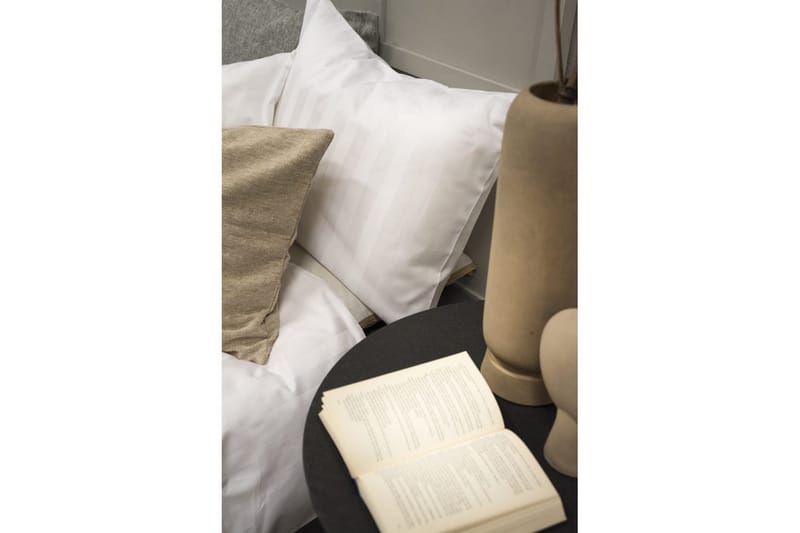 Dynebetræk Enkeltseng 2-Delers Satin - Hvid - Tekstiler - Sengetøj - Sengesæt & dynesæt - Dynesæt enkeltseng