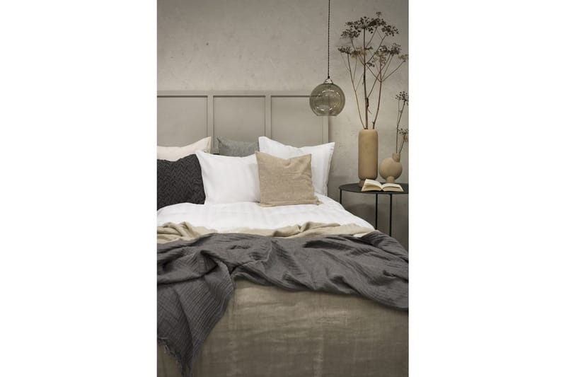 Dynebetræk Enkeltseng 2-Delers Satin - Hvid - Tekstiler - Sengetøj - Sengesæt & dynesæt - Dynesæt enkeltseng