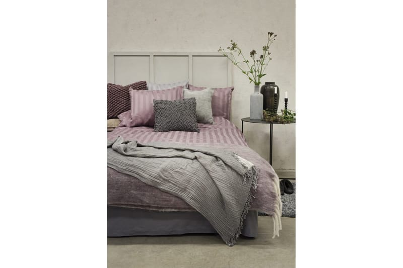 Dynebetræk Enkeltseng 2-Delers Satin - Lilla - Tekstiler - Sengetøj - Sengesæt & dynesæt - Dynesæt enkeltseng
