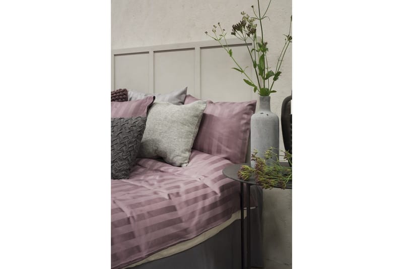 Dynebetræk Enkeltseng 2-Delers Satin - Lilla - Tekstiler - Sengetøj - Sengesæt & dynesæt - Dynesæt enkeltseng