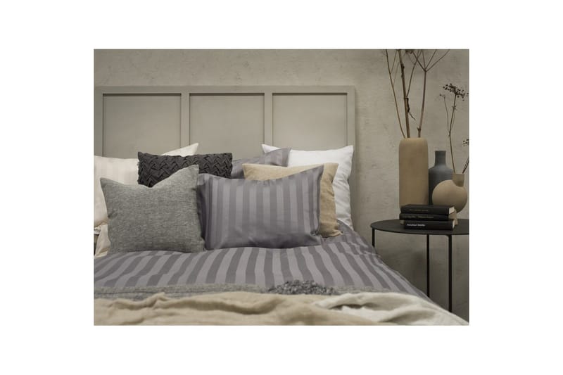 Dynebetræk Enkeltseng 2-Delers Satin - Lysegrå - Tekstiler - Sengetøj - Sengesæt & dynesæt - Dynesæt enkeltseng