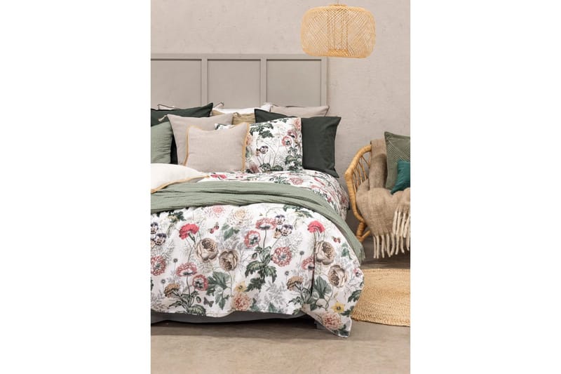 Dynebetræk Enkeltseng 2-dels Fiona Hvid - Franzén - Tekstiler - Sengetøj - Sengesæt & dynesæt - Dynesæt enkeltseng