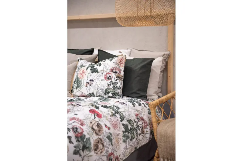 Dynebetræk Enkeltseng 2-dels Fiona Hvid - Franzén - Tekstiler - Sengetøj - Sengesæt & dynesæt - Dynesæt enkeltseng