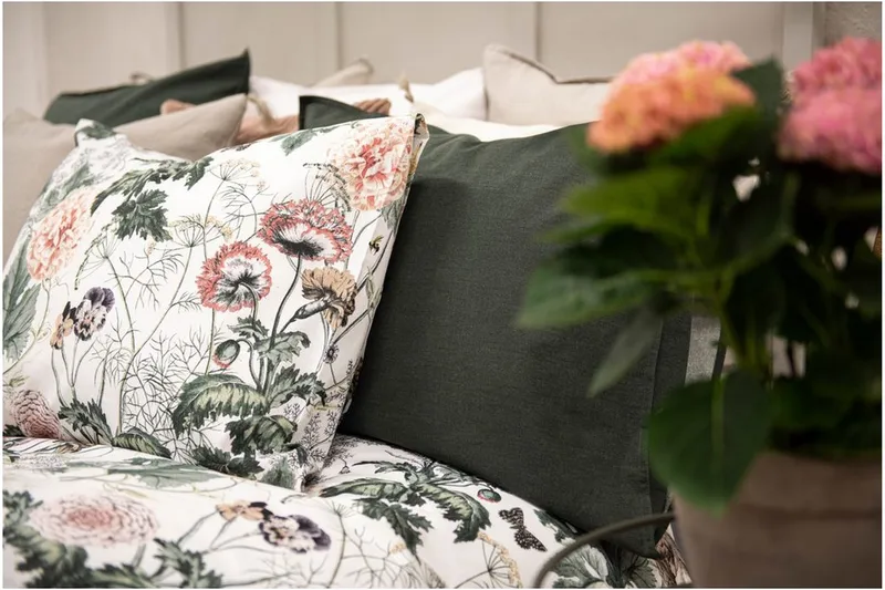 Dynebetræk Enkeltseng 2-dels Fiona Hvid - Franzén - Tekstiler - Sengetøj - Sengesæt & dynesæt - Dynesæt enkeltseng