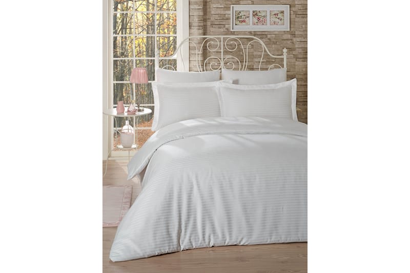 Primacasa by Türkiz Satin Sengesæt, Hvid