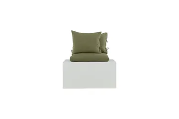 Jenna Sengesæt 2-dele 220x240/50x60 cm - Grøn - Tekstiler - Sengetøj - Sengesæt & dynesæt - Dynesæt dobbeltseng