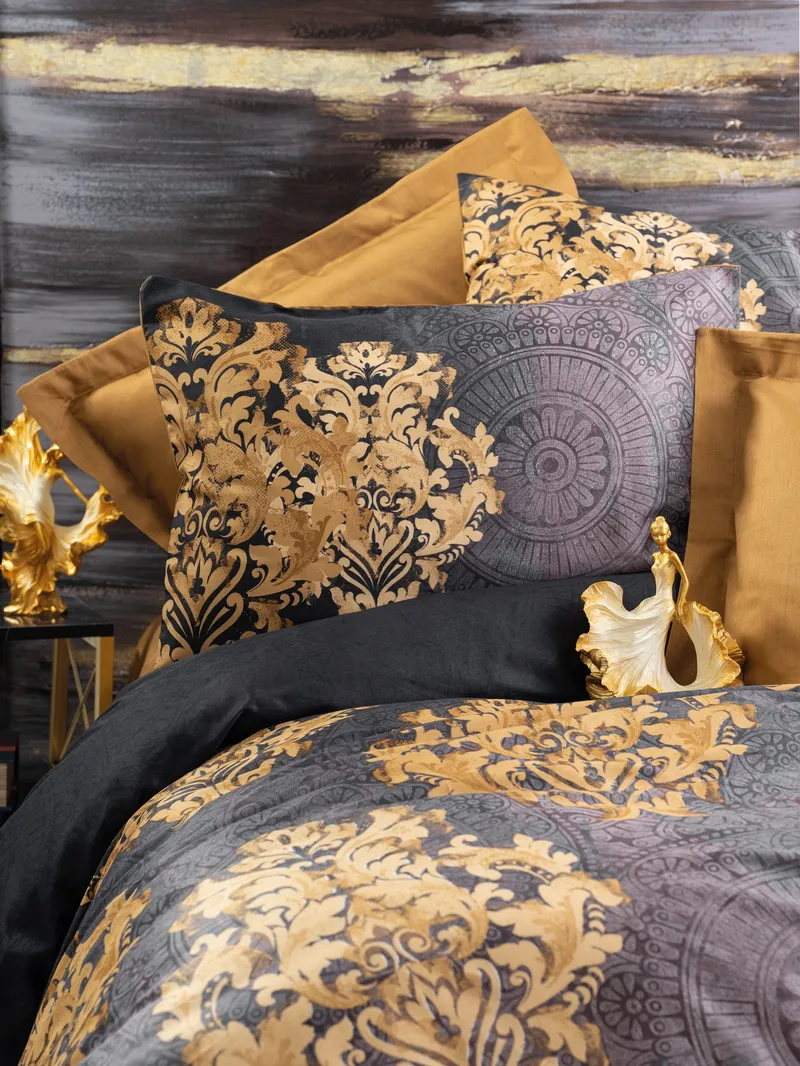 Jovrenis sengesæt 240x220 cm - Antracit Beige - Tekstiler - Sengetøj - Sengesæt & dynesæt