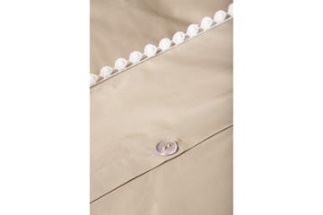 Livia Sengesæt 2-Delt 150x200/50x60 cm - Beige/Hvit - Tekstiler - Sengetøj - Sengesæt & dynesæt - Dynesæt enkeltseng