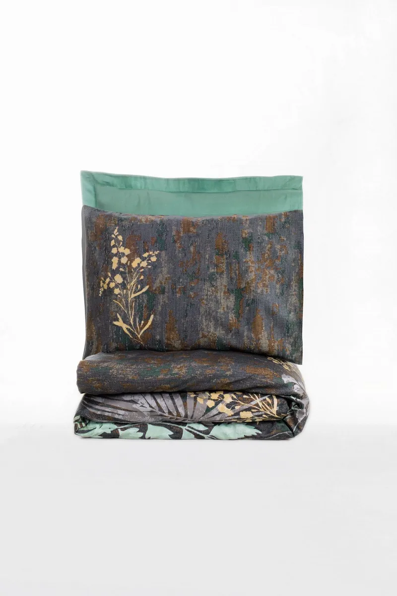 Lyronis sengesæt 240x220 cm, Mint Antracit Brun