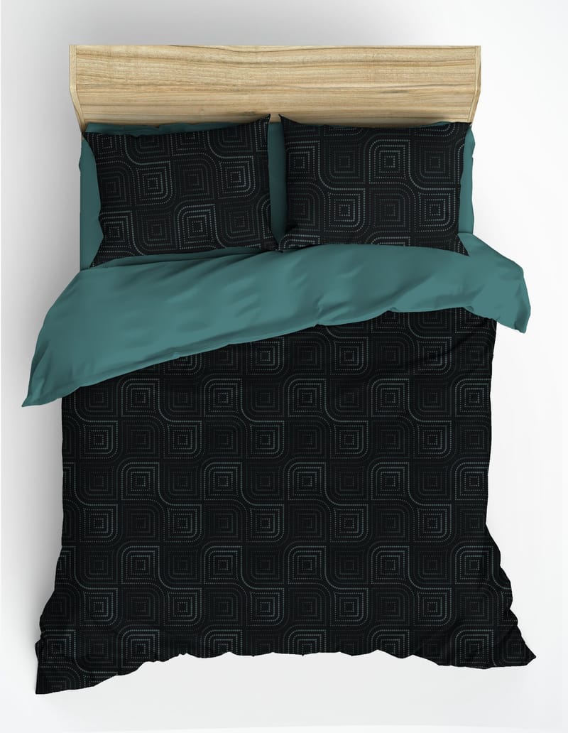 Marionis sengesæt 240x220 cm - Petrolblå - Tekstiler - Sengetøj - Sengesæt & dynesæt