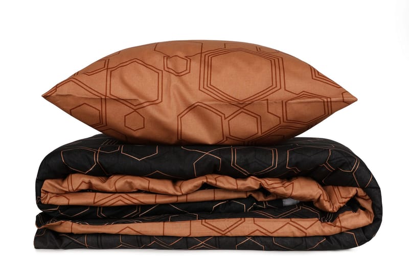 Marteby sengesæt 240x220 cm, Daggry Kobber Sort