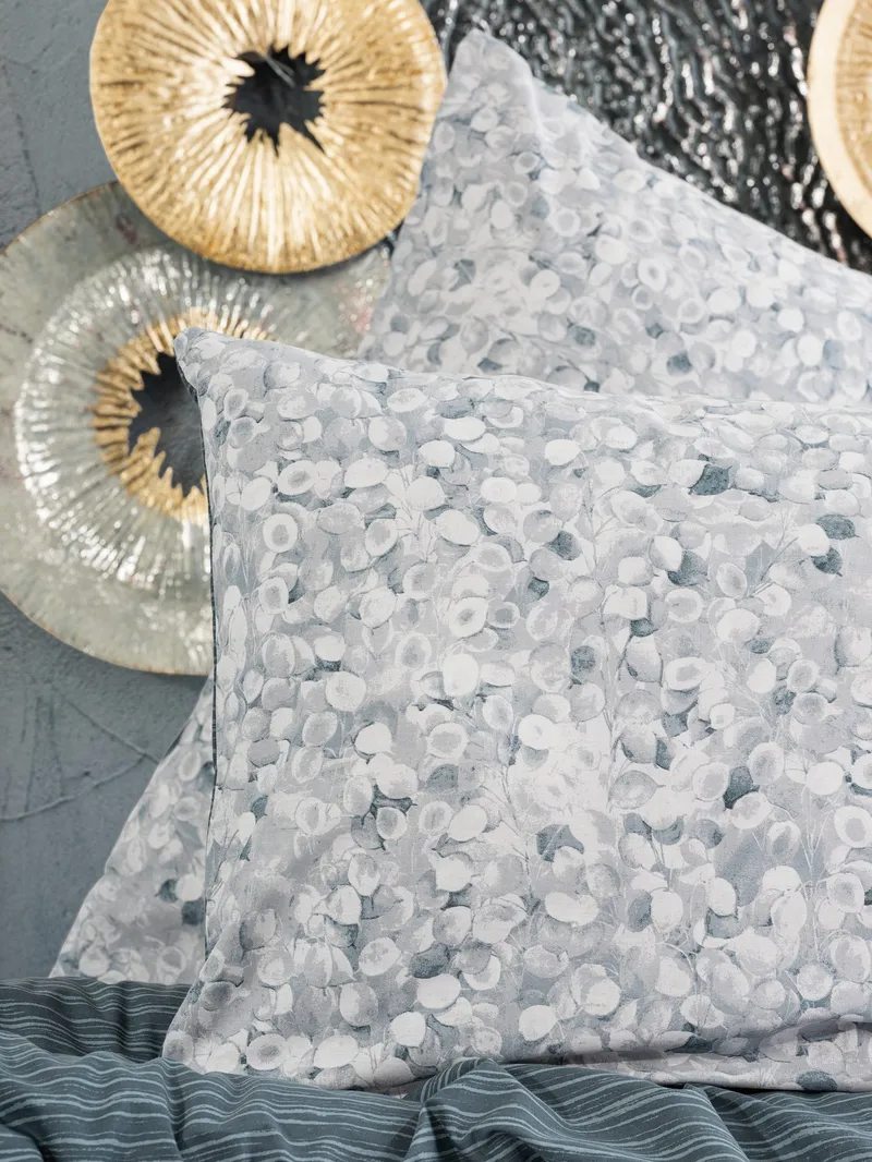 Molliere sengesæt 240x220 cm - Antracit Hvid Grå - Tekstiler - Sengetøj - Sengesæt & dynesæt