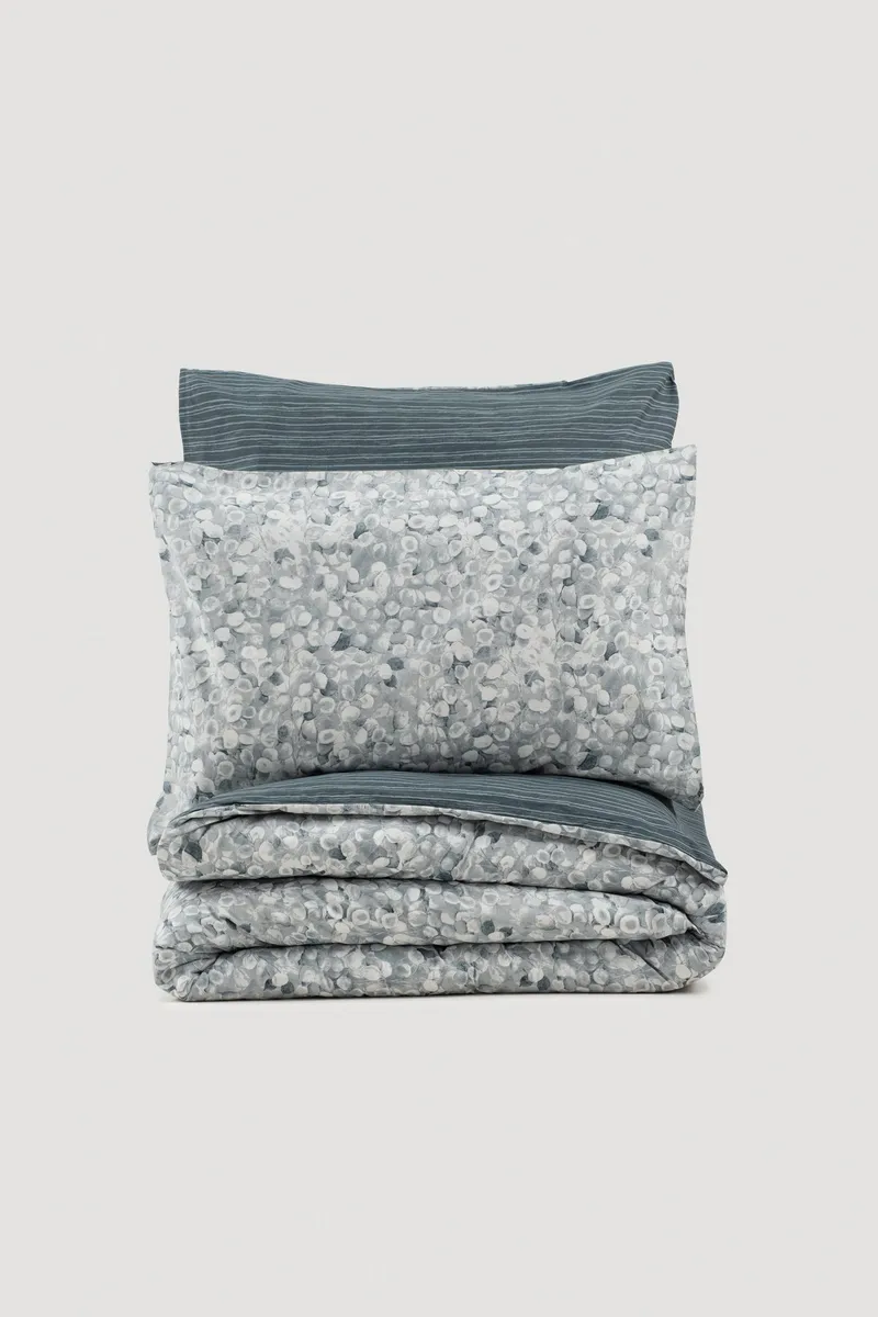 Molliere sengesæt 240x220 cm, Antracit Hvid Grå