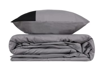 Nelam sengesæt 240x220 cm - Grå Sort - Tekstiler - Sengetøj - Sengesæt & dynesæt