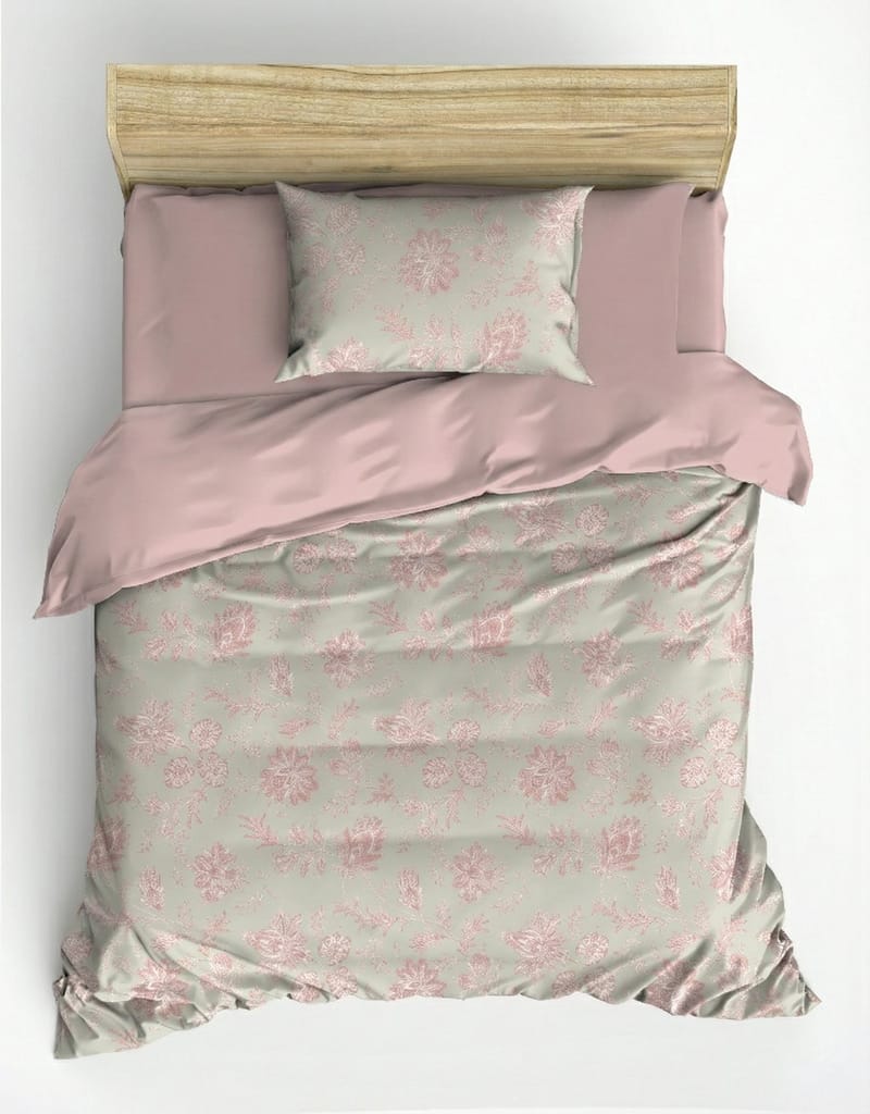 Osvian sengesæt 140x200 cm - Pudder - Tekstiler - Sengetøj - Sengesæt & dynesæt