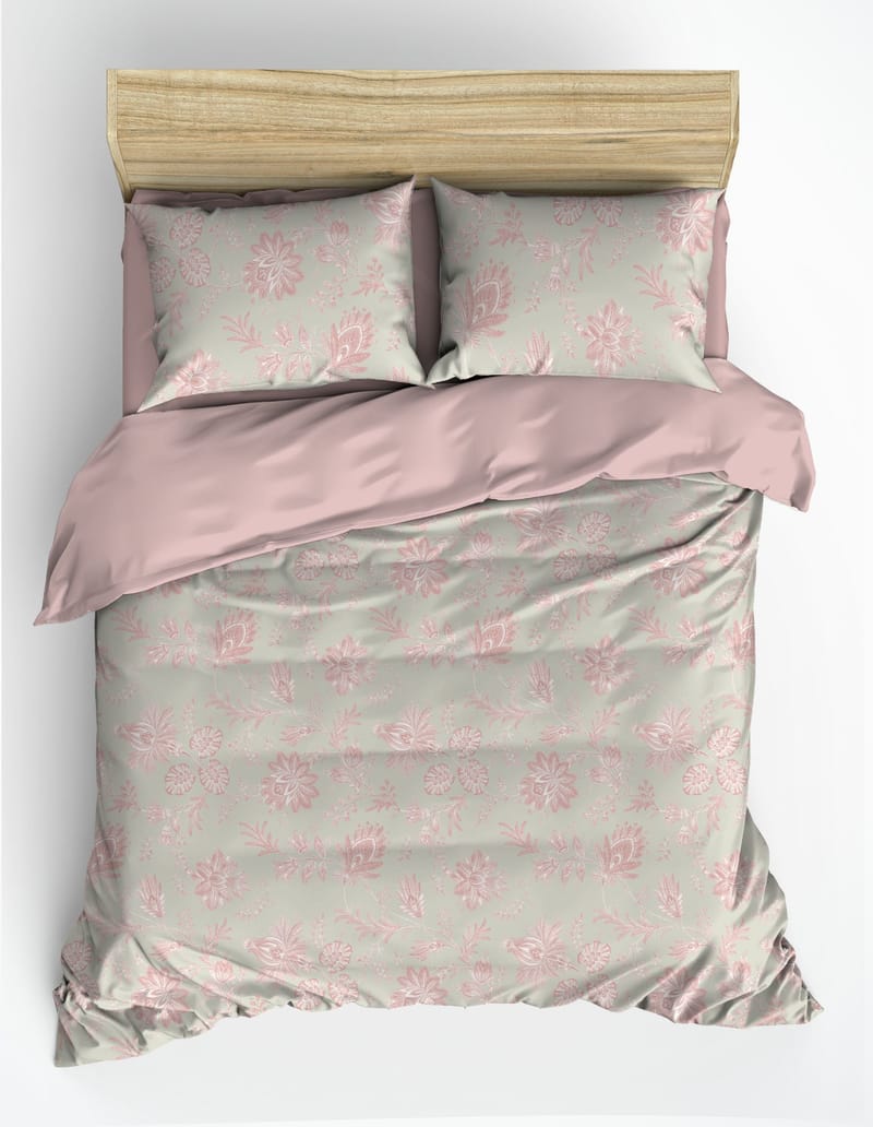 Osvian sengesæt 240x220 cm - Pudder - Tekstiler - Sengetøj - Sengesæt & dynesæt