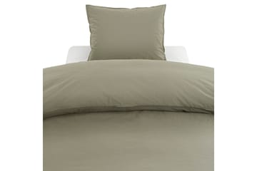 Percale 3-Delt Sengesæt 210x220/50x60 cm Grøn