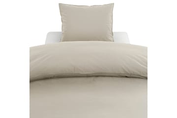 Percale 3-Delt Sengesæt 210x220/50x60 cm Linnedbeige