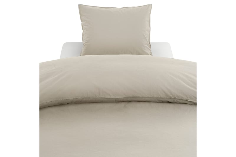 Percale 3-Delt Sengesæt 210x220/50x60 cm Linnedbeige - Borganäs - Sengesæt & dynesæt - Dynesæt dobbeltseng