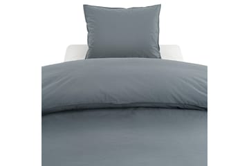 Percale 3-Delt Sengesæt 210x220/50x60 cm Midnatsblå