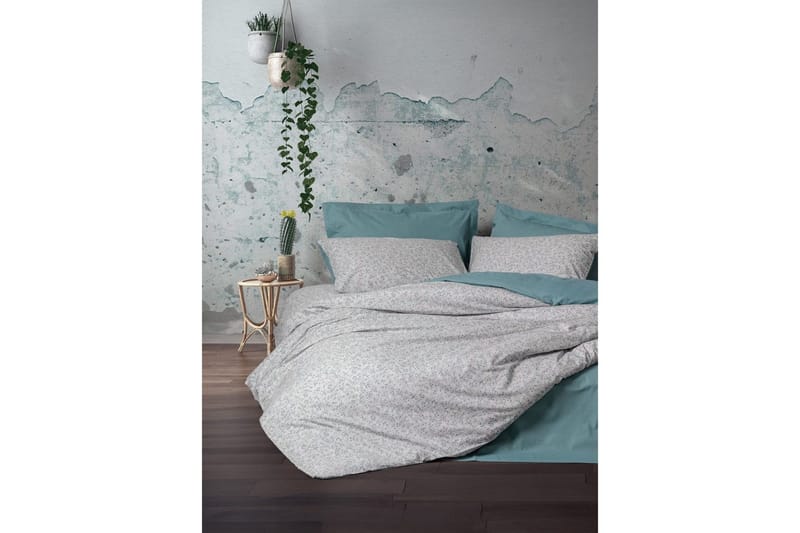 Ranforce dobbeltdynebetrækssæt Kiku Mint, Mintgrøn