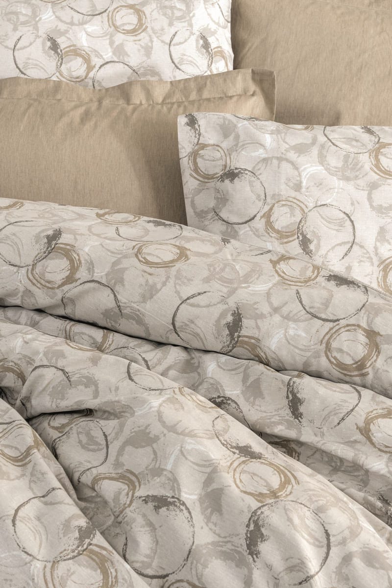 Salvarn sengesæt 240x220 cm - Beige - Tekstiler - Sengetøj - Sengesæt & dynesæt