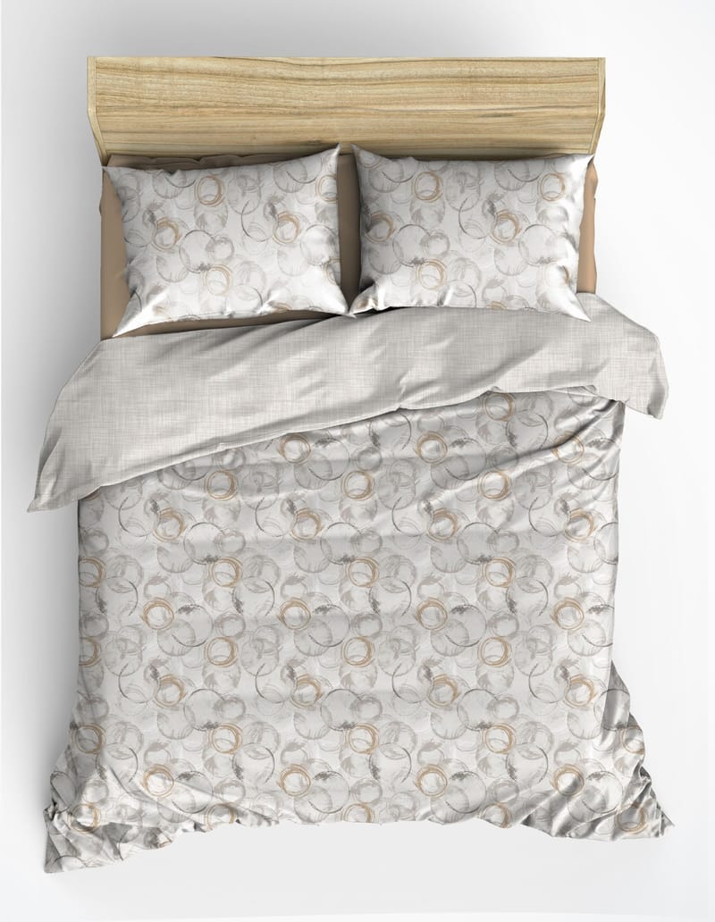 Salvarn sengesæt 240x220 cm - Beige - Tekstiler - Sengetøj - Sengesæt & dynesæt