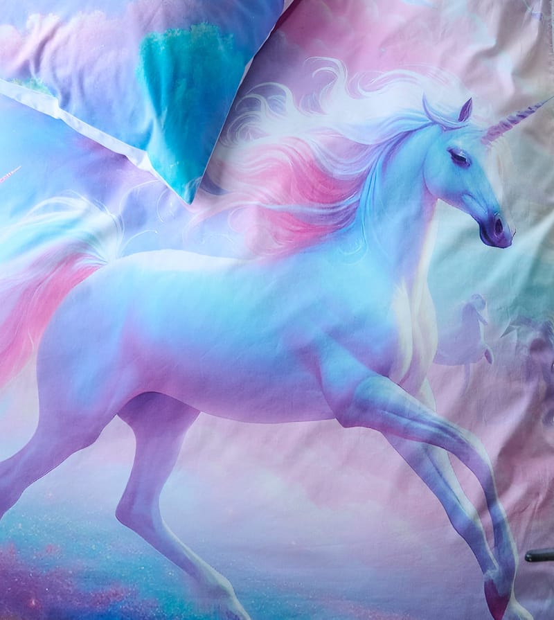 Sengetøj enkeltseng 2-delt sæt Unicorns - Tekstiler - Sengetøj - Sengesæt & dynesæt