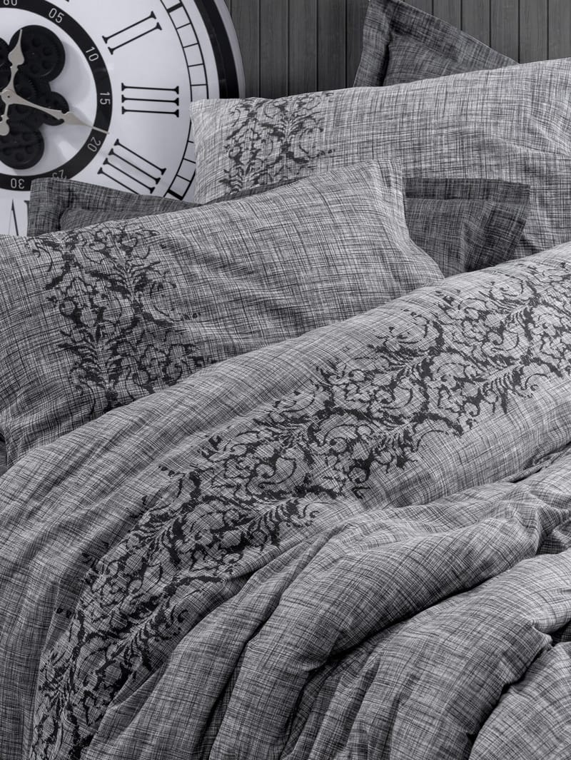 Vylonis sengesæt 140x200 cm - Sodgrå - Tekstiler - Sengetøj - Sengesæt & dynesæt