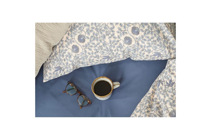 Sengesæt Enkeltseng 2-Del Botanique - Blå - Tekstiler - Sengetøj - Dyne