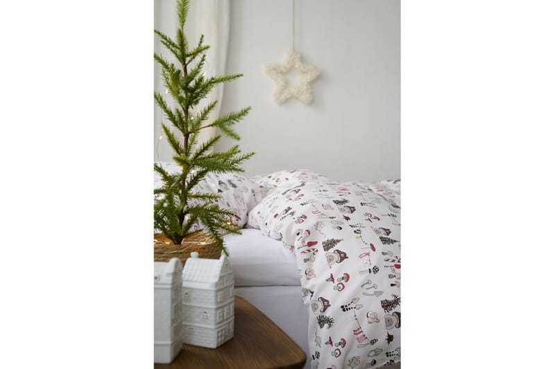 Sengesæt Enkeltseng 2-Del Fingal Jul Hvid - Hvid - Tekstiler - Sengetøj - Dyne