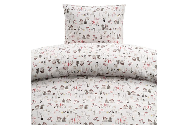 Sengesæt Enkeltseng 2-Del Fingal Jul Hvid, Hvid