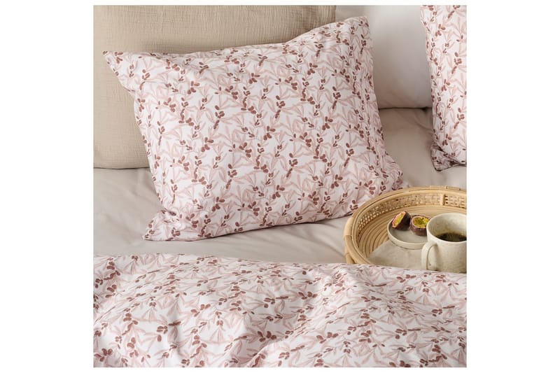Sengesæt Enkeltseng 2-Del Havtorn Fersken - Brun - Tekstiler - Sengetøj - Sengesæt & dynesæt