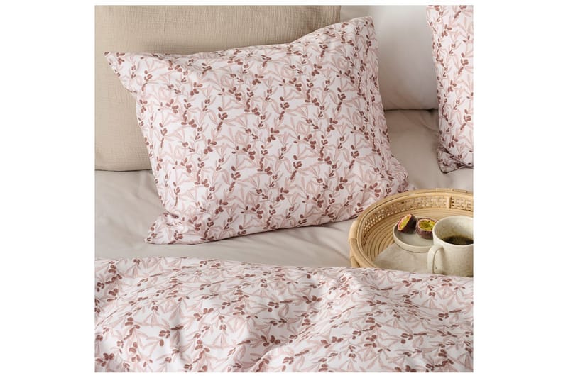 Sengesæt Enkeltseng 2-Del Havtorn Fersken - Brun - Tekstiler - Sengetøj - Dyne