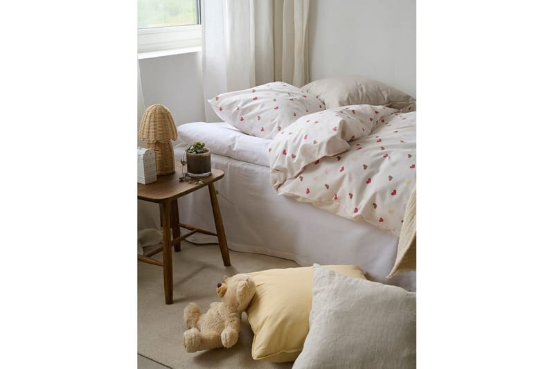 Sengesæt Enkeltseng 2-Del Hjärttrud - Beige - Tekstiler - Sengetøj - Dyne