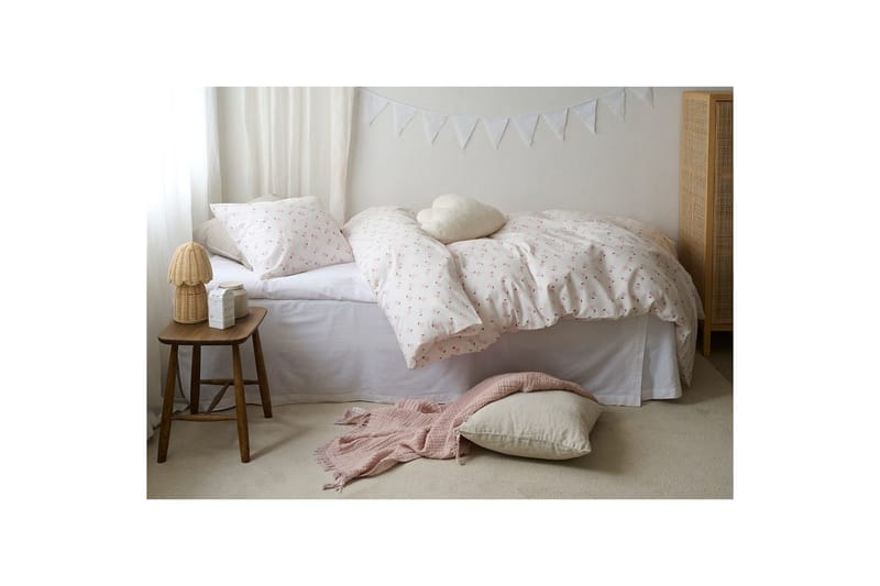 Sengesæt Enkeltseng 2-Del Pæron Rosa - Lyserød - Tekstiler - Sengetøj - Sengesæt & dynesæt