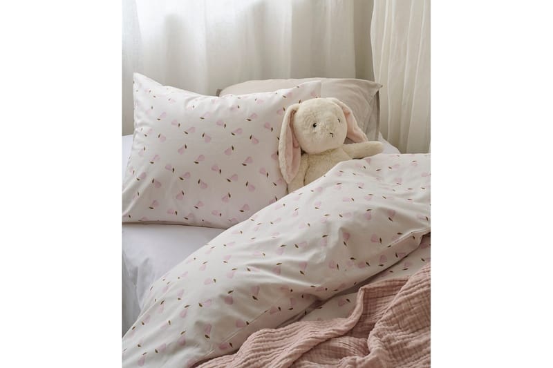 Sengesæt Enkeltseng 2-Del Pæron Rosa - Lyserød - Tekstiler - Sengetøj - Sengesæt & dynesæt