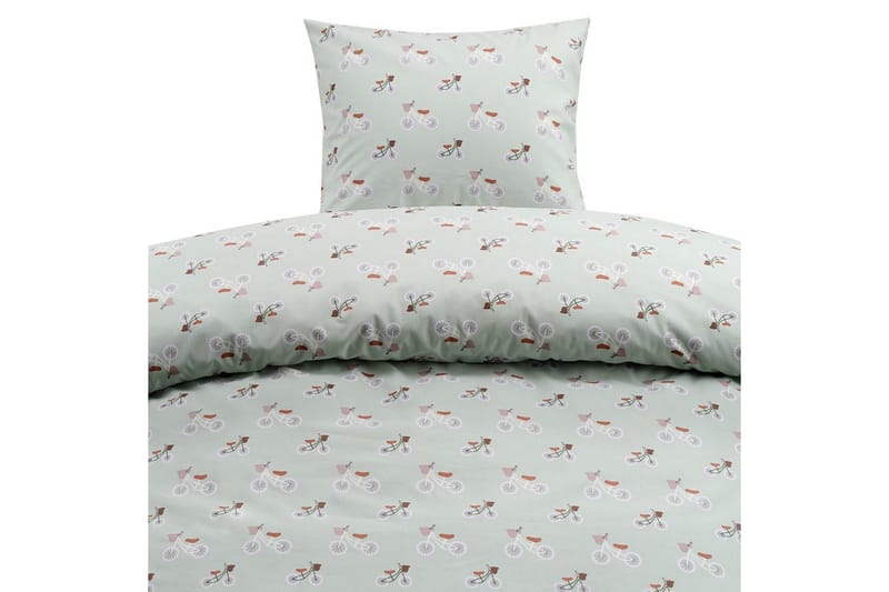 Sengesæt Enkeltseng 2-Del Plingeling Grøn - Grøn - Tekstiler - Sengetøj - Dyne