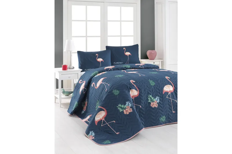 Eponj Home Sengetæppe, Blå