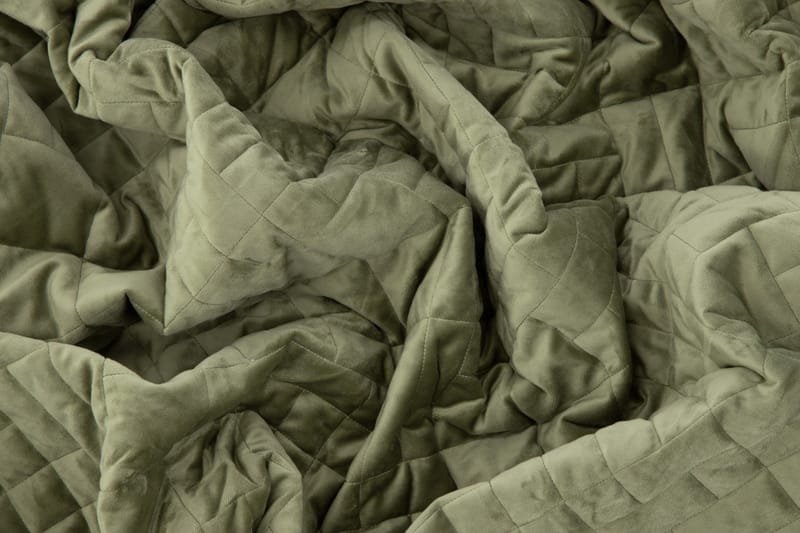 Jilly Sengetæppe 80x150 cm - Grønn - Tekstiler - Sengetøj - Sengetæppe - Sengetæppe dobbeltseng