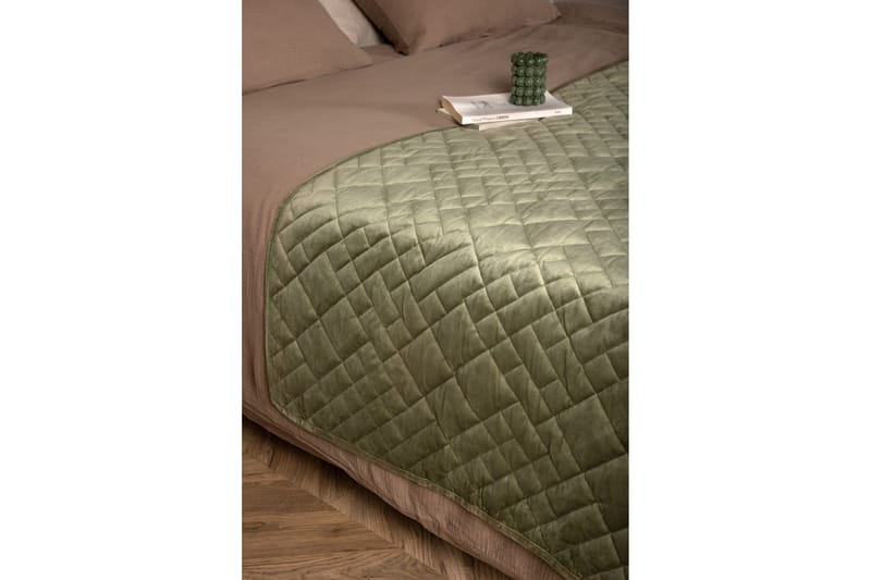 Jilly Sengetæppe 80x260 cm - Grønn - Tekstiler - Sengetøj - Sengetæppe - Sengetæppe dobbeltseng