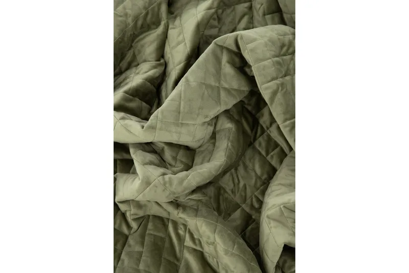 Jilly Sengetæppe 80x260 cm - Grønn - Tekstiler - Sengetøj - Sengetæppe - Sengetæppe dobbeltseng